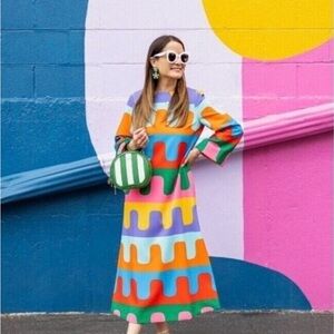 NWT! Tuckernuck Atlantic Pacific Del Mar Disco Hutton Midi Dress